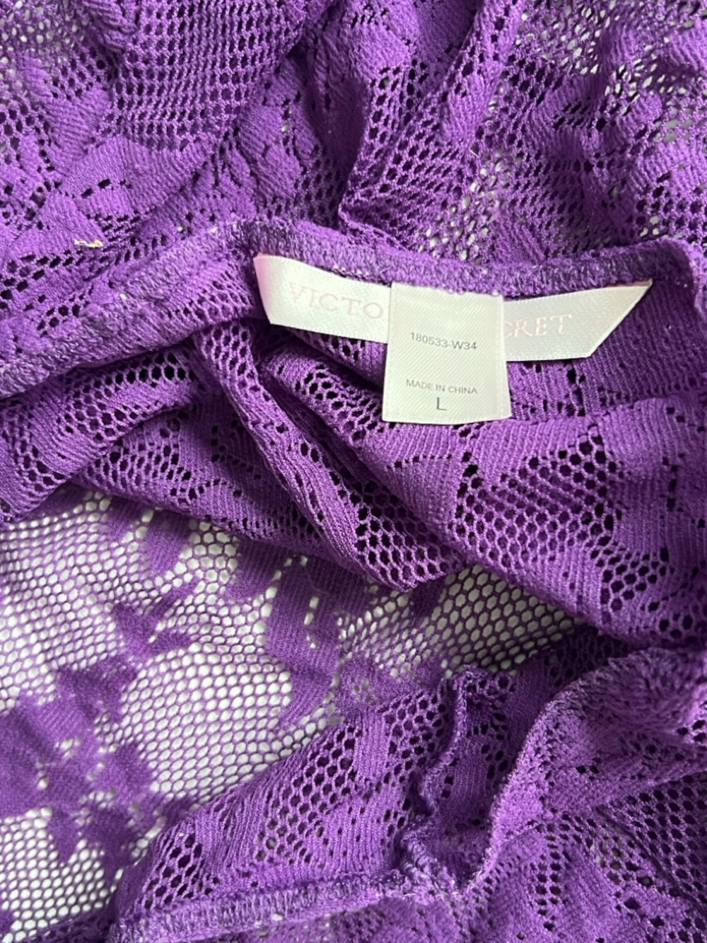 Victoria's Secret Purple Lace Chemise - Picture 4 of 4